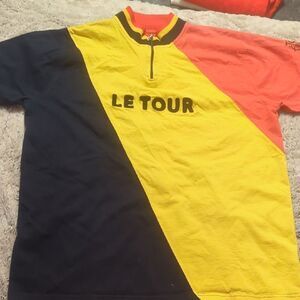 Vibrant Yellow and Red Short Sleeve Tee